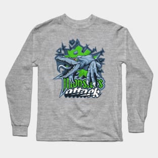 Lizard monster attack Long Sleeve T-Shirt